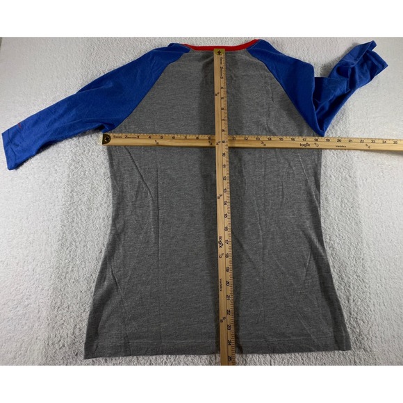 Nike Florida Gators‎ 3/4 Sleeve Shirt Womens Gray Blue Slim Fit Football - Picture 3 of 4